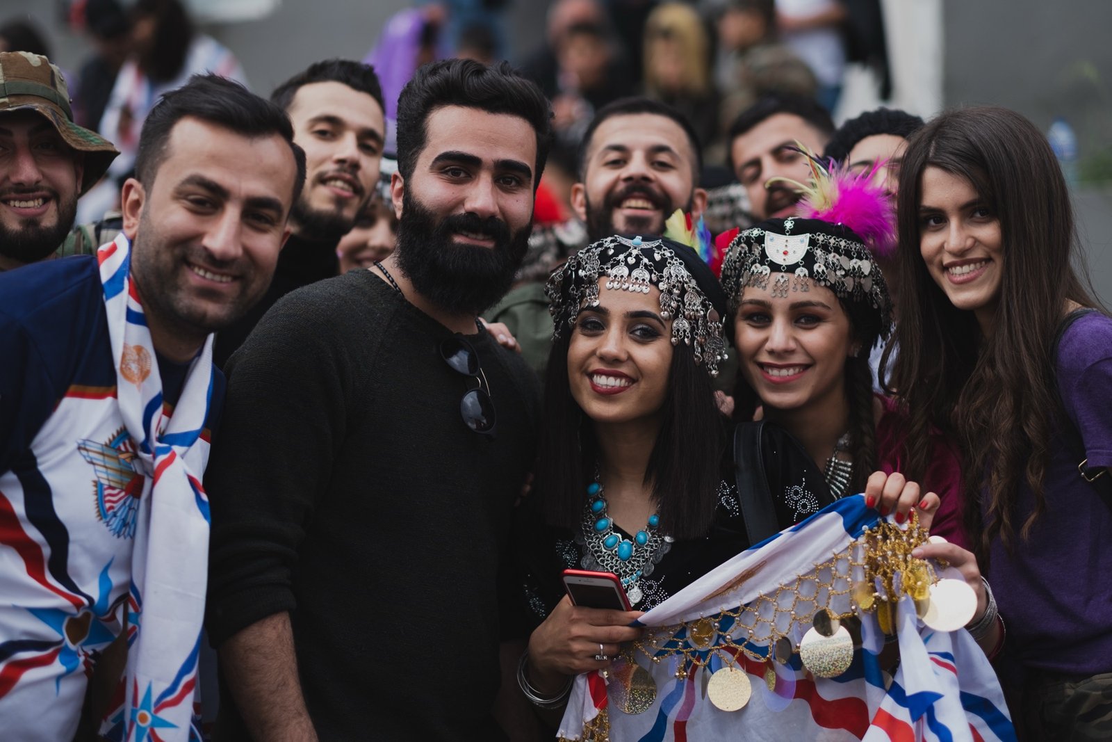 Assyrian community members celebrating Akitu in Nohadra, or Duhok, Iraq, on 1 April 2019.